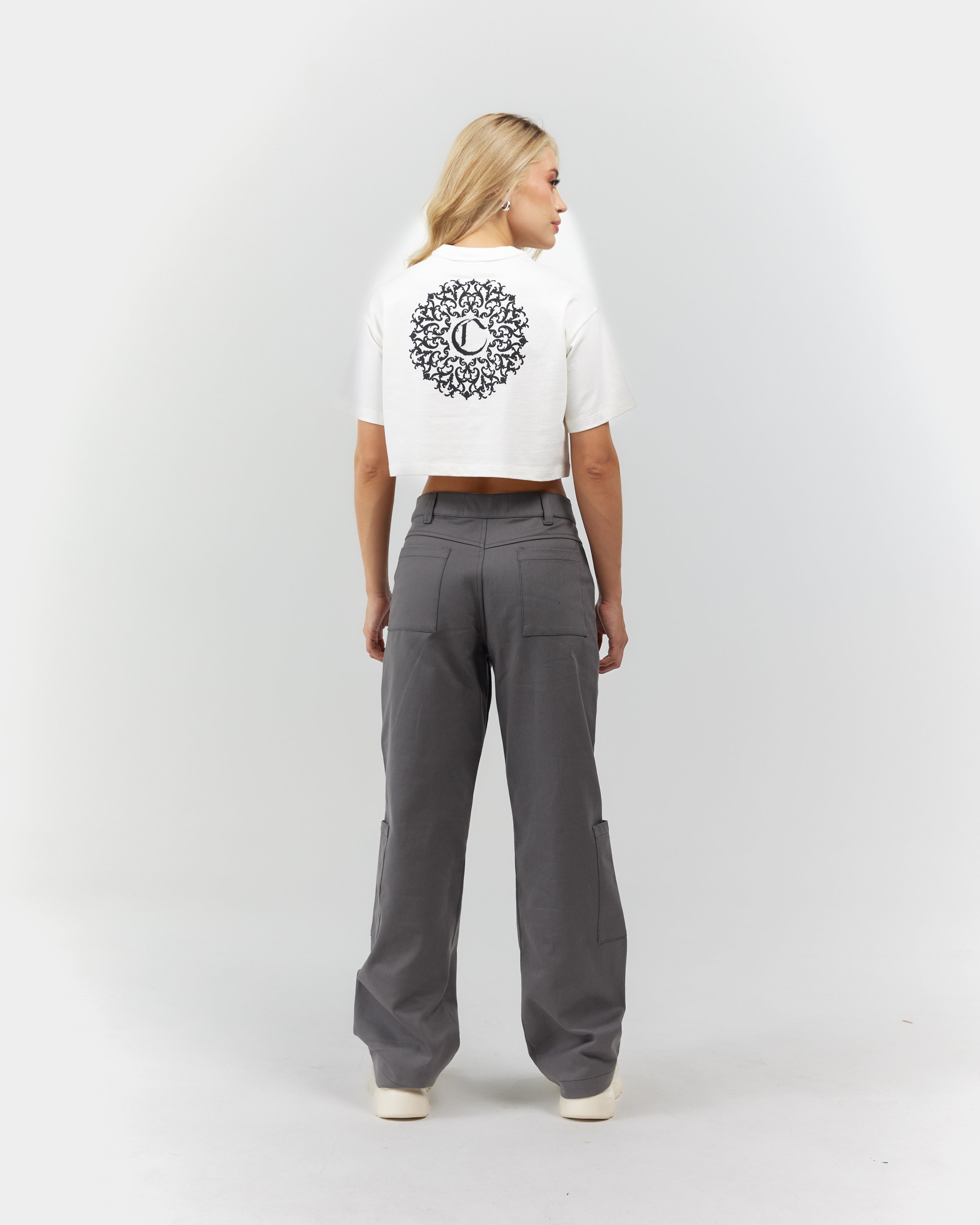 CROP TOP MUJER  ARMONIOSO  CREMA CLEMONT
