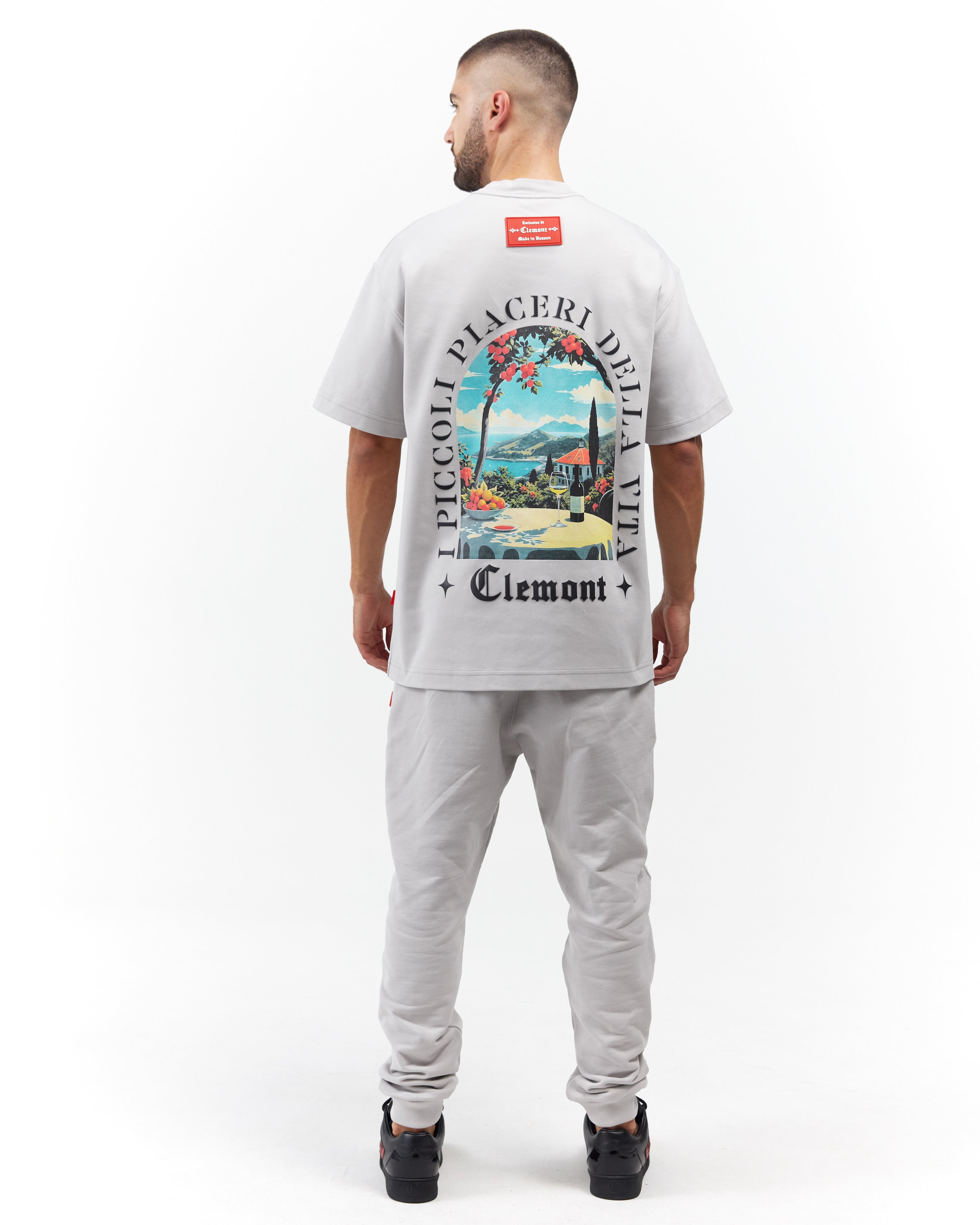 T-SHIRT MEN OVERSIZED  ECLATANTE GREY CLEMONT