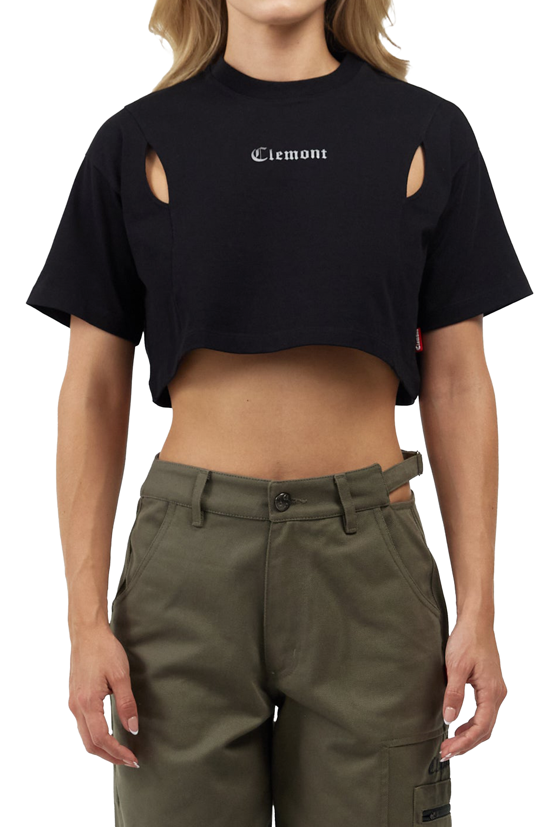 CROP TOP MUJER  RAGGIANTE NEGRO CLEMONT