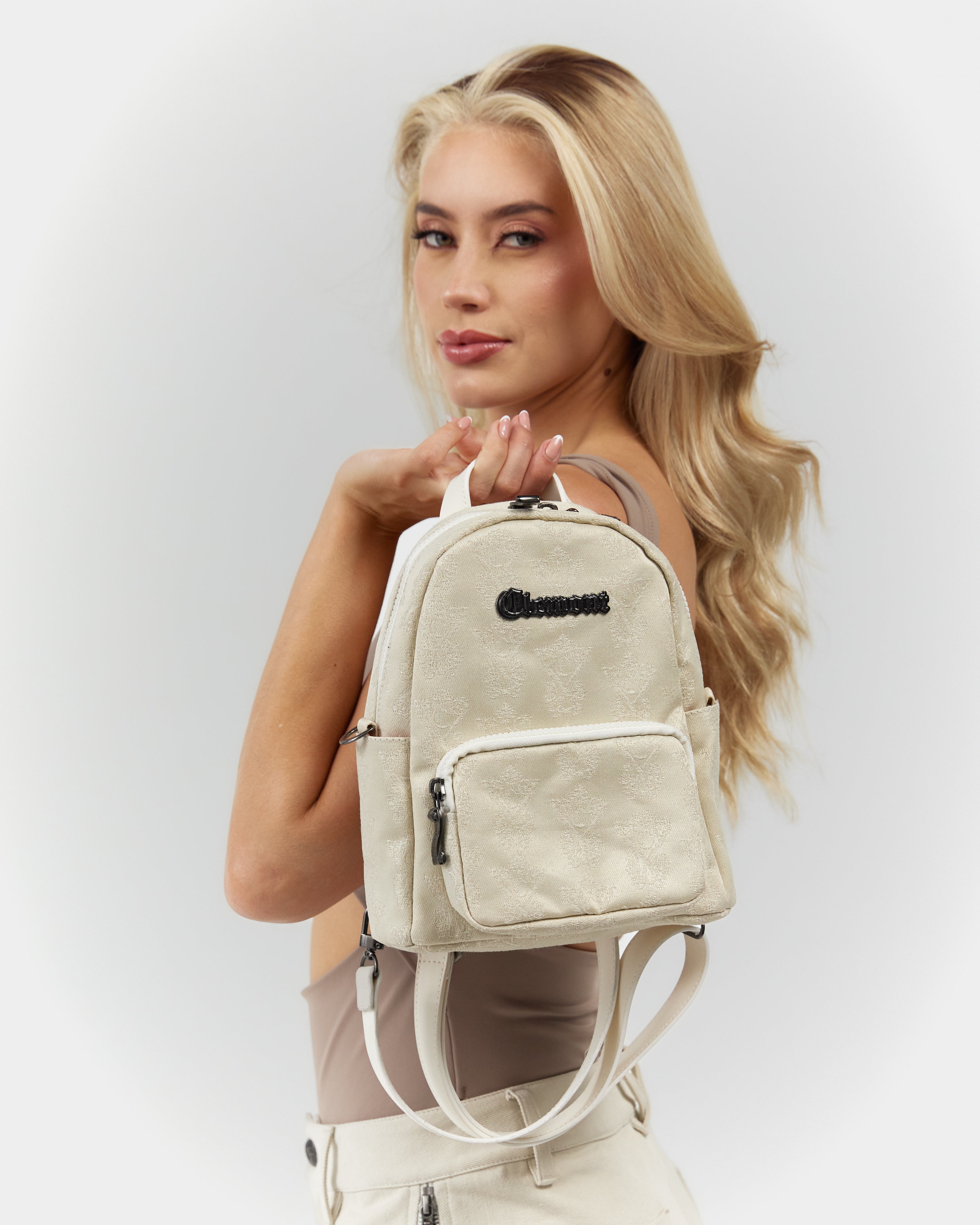 MINI BAG SCINTILLANTE CREAM CLEMONT