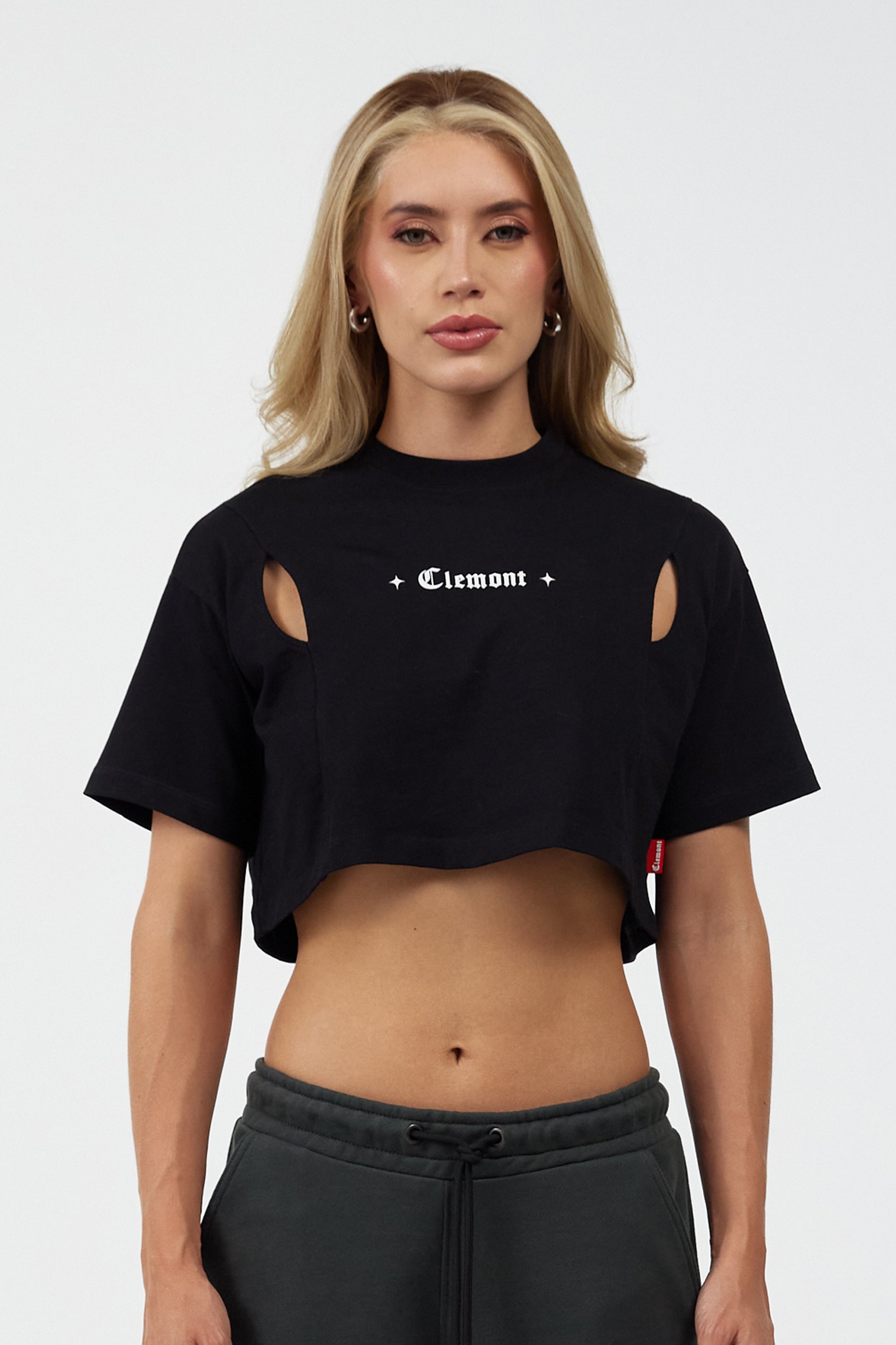 CROP TOP WOMEN  ARDENTE BLACK CLEMONT