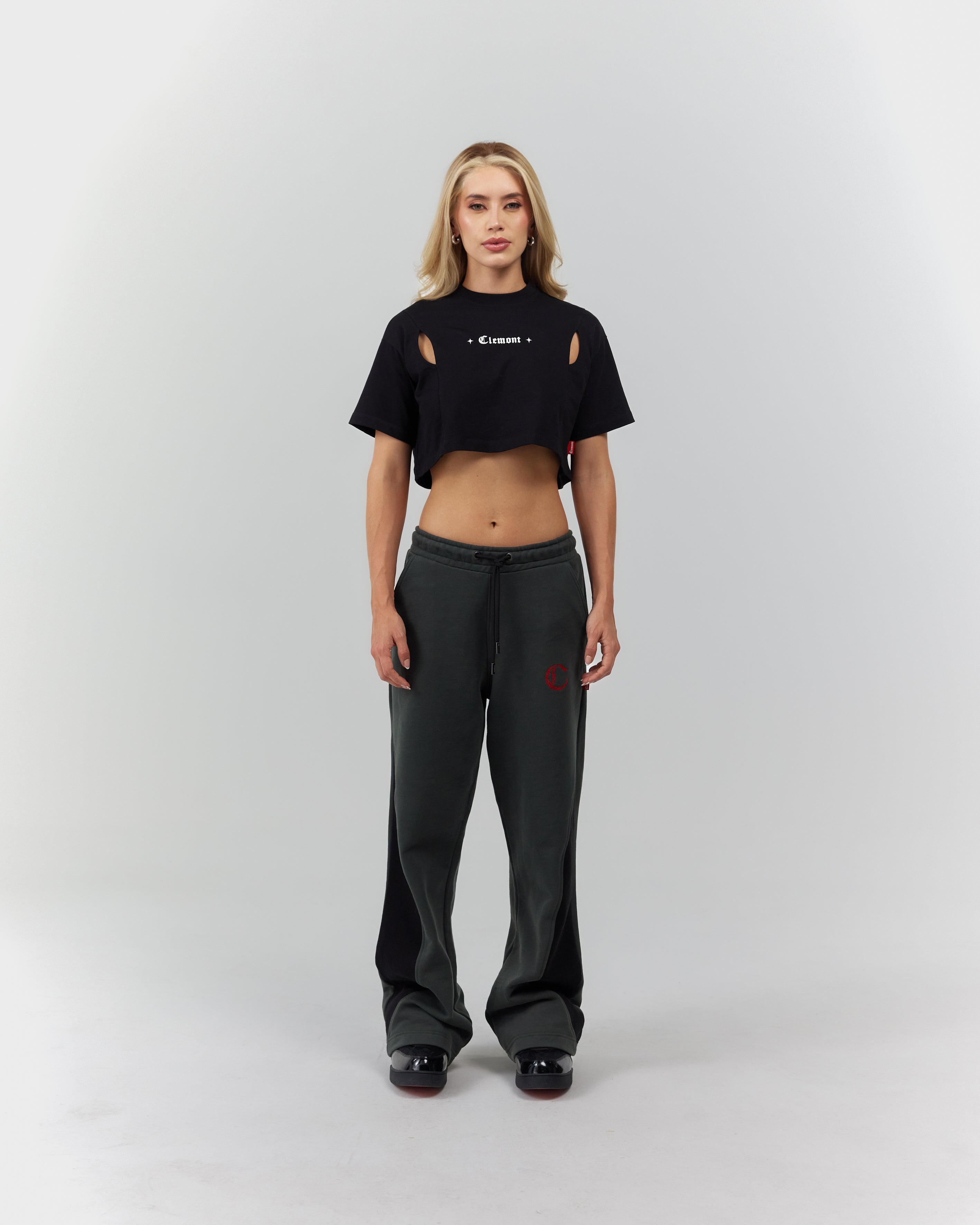 CROP TOP WOMEN  ARDENTE BLACK CLEMONT