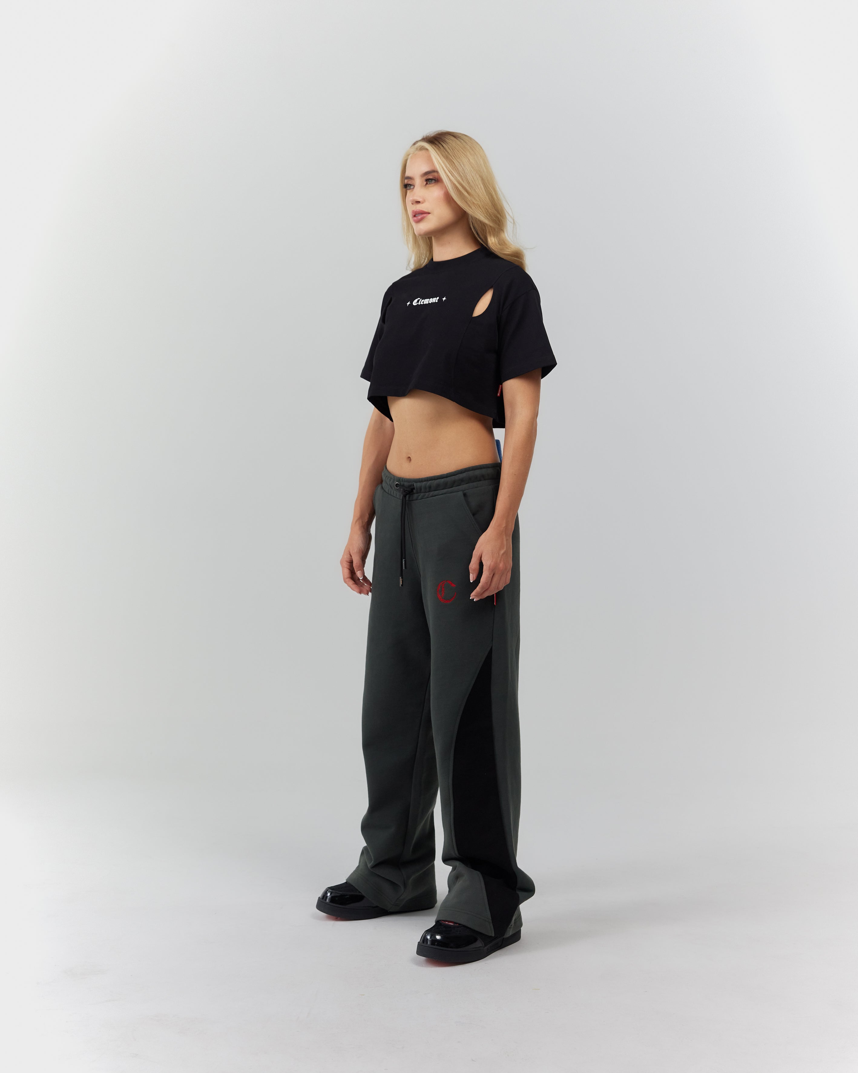 CROP TOP WOMEN  ARDENTE BLACK CLEMONT