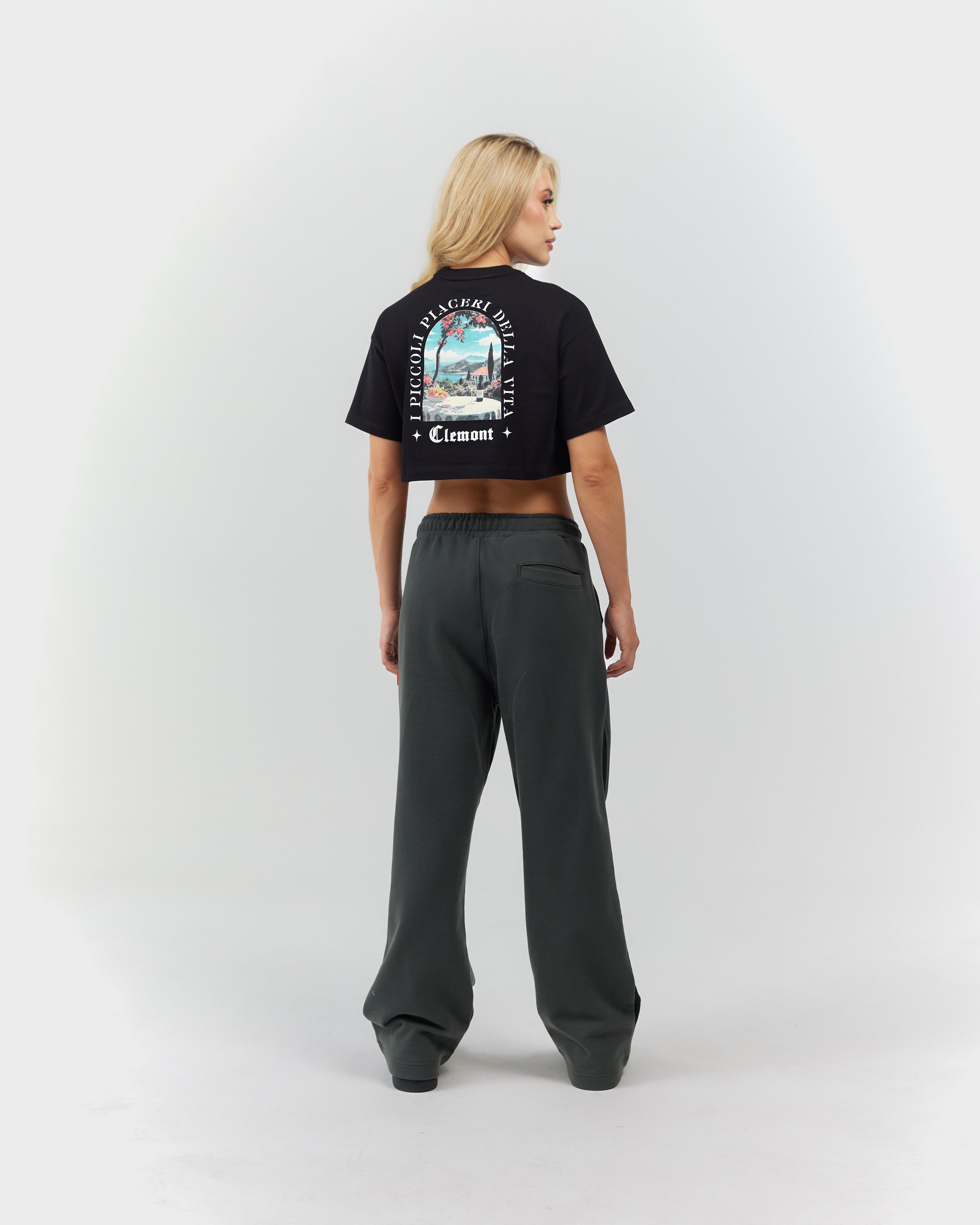 CROP TOP WOMEN  ARDENTE BLACK CLEMONT