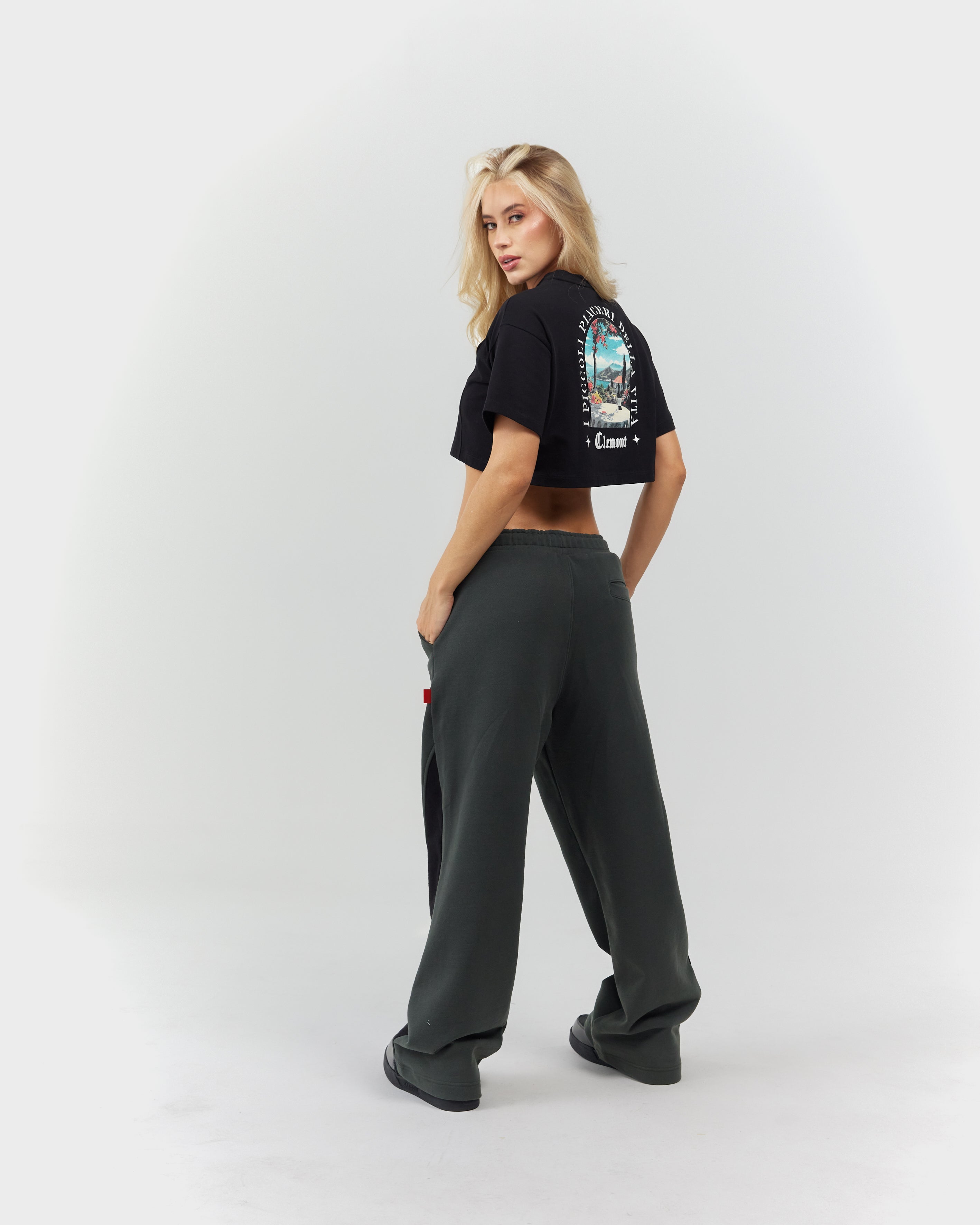 CROP TOP WOMEN  ARDENTE BLACK CLEMONT
