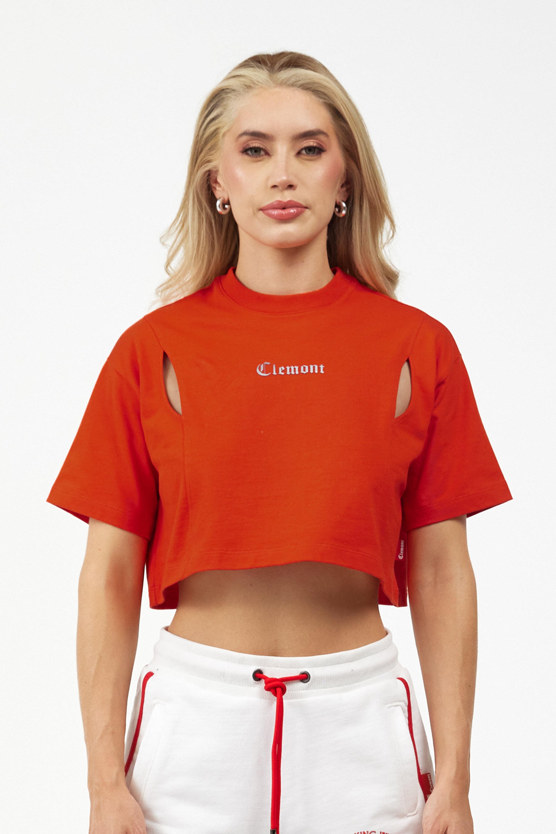 CROP TOP WOMEN  RAGGIANTE  RED CLEMONT