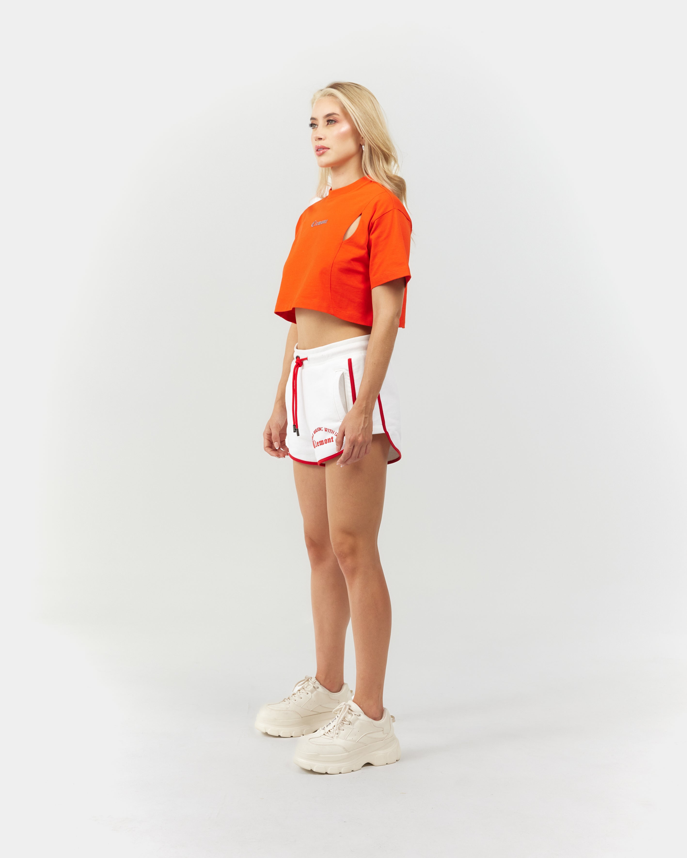 CROP TOP WOMEN  RAGGIANTE  RED CLEMONT
