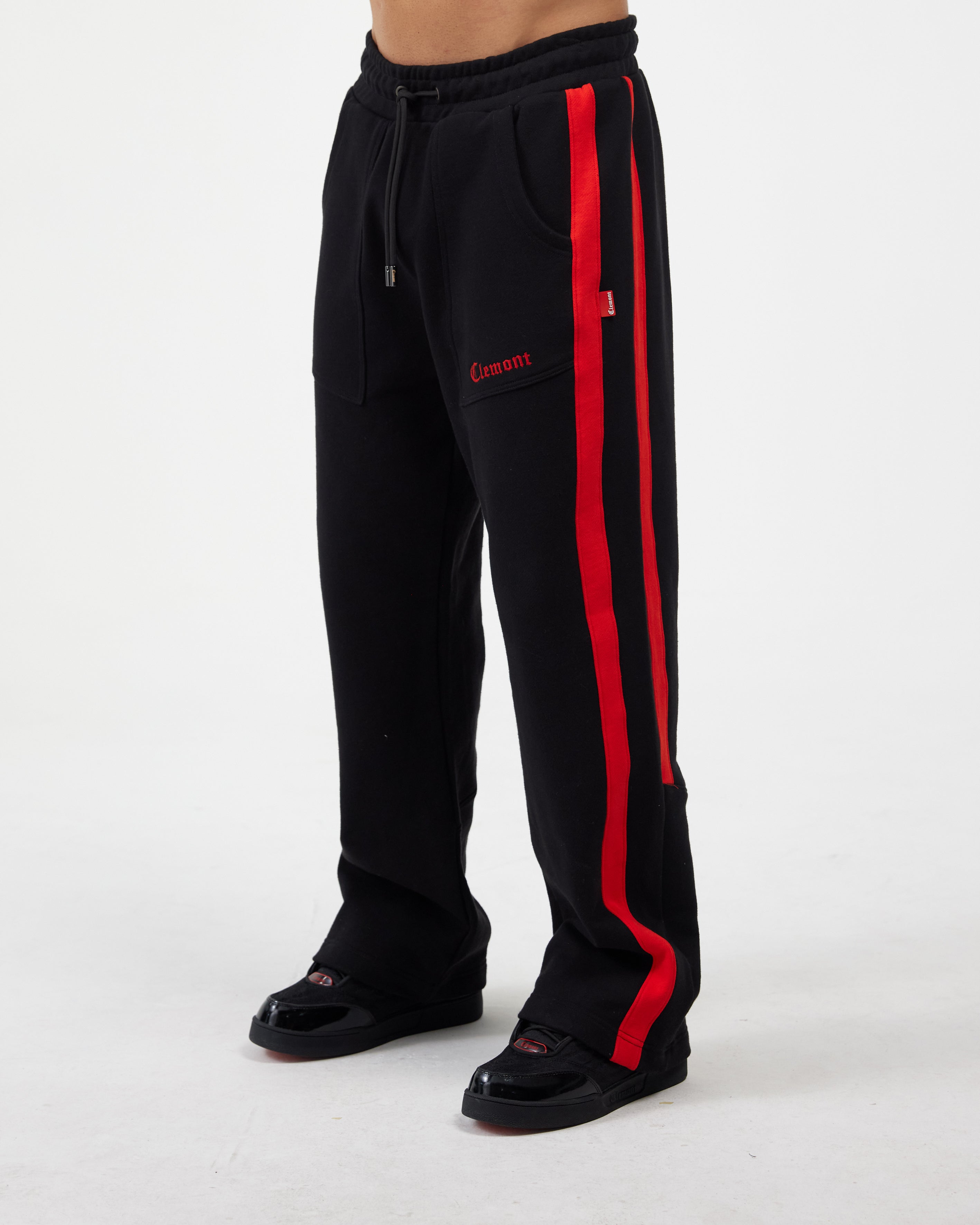 SWEAT PANTS MEN  RISPLENDERE BLACK CLEMONT