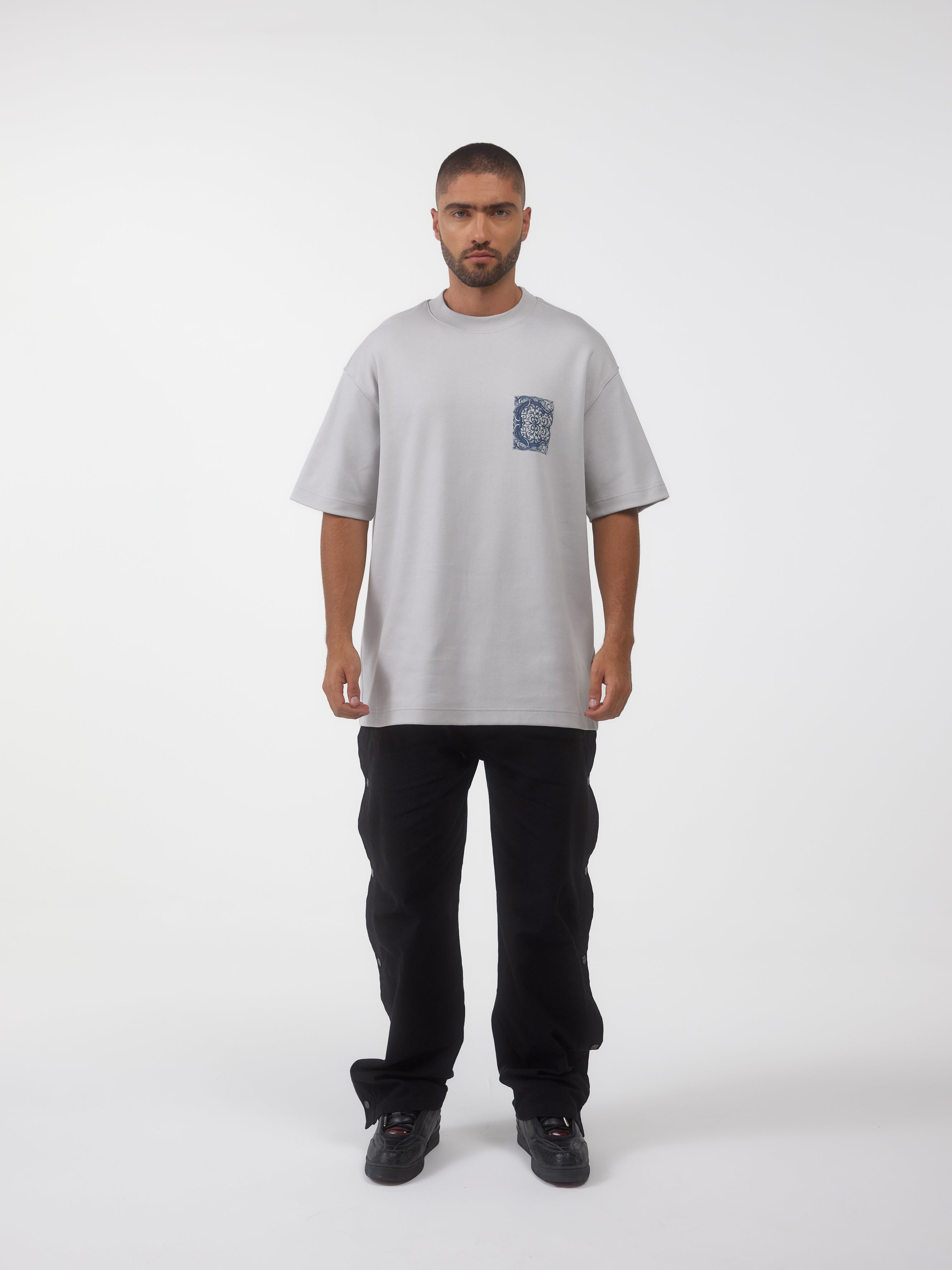 CAMISETA OVERSIZED ELEVARE GRIS CLEMONT