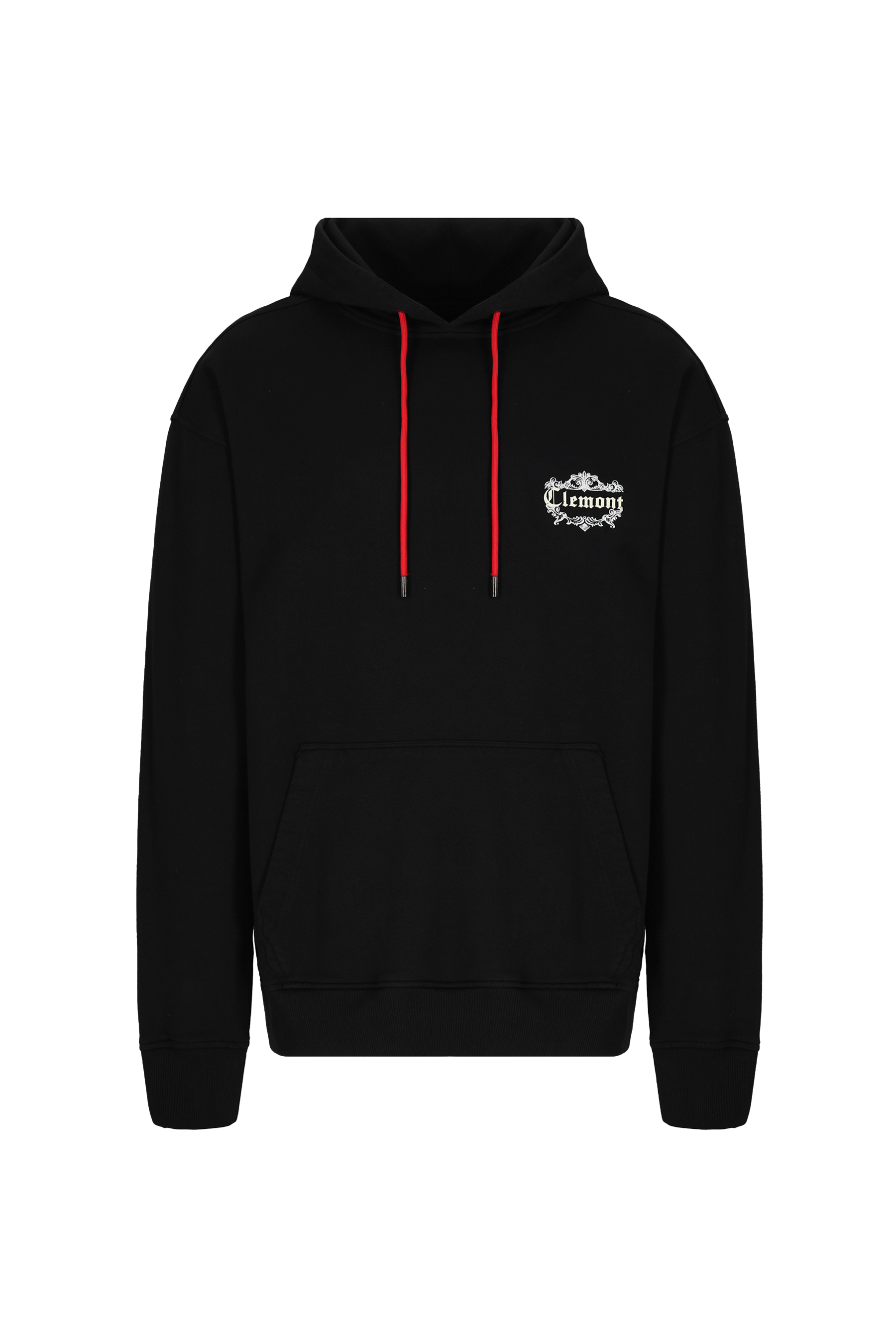 HOODIE MEN  FIORITURA BLACK CLEMONT