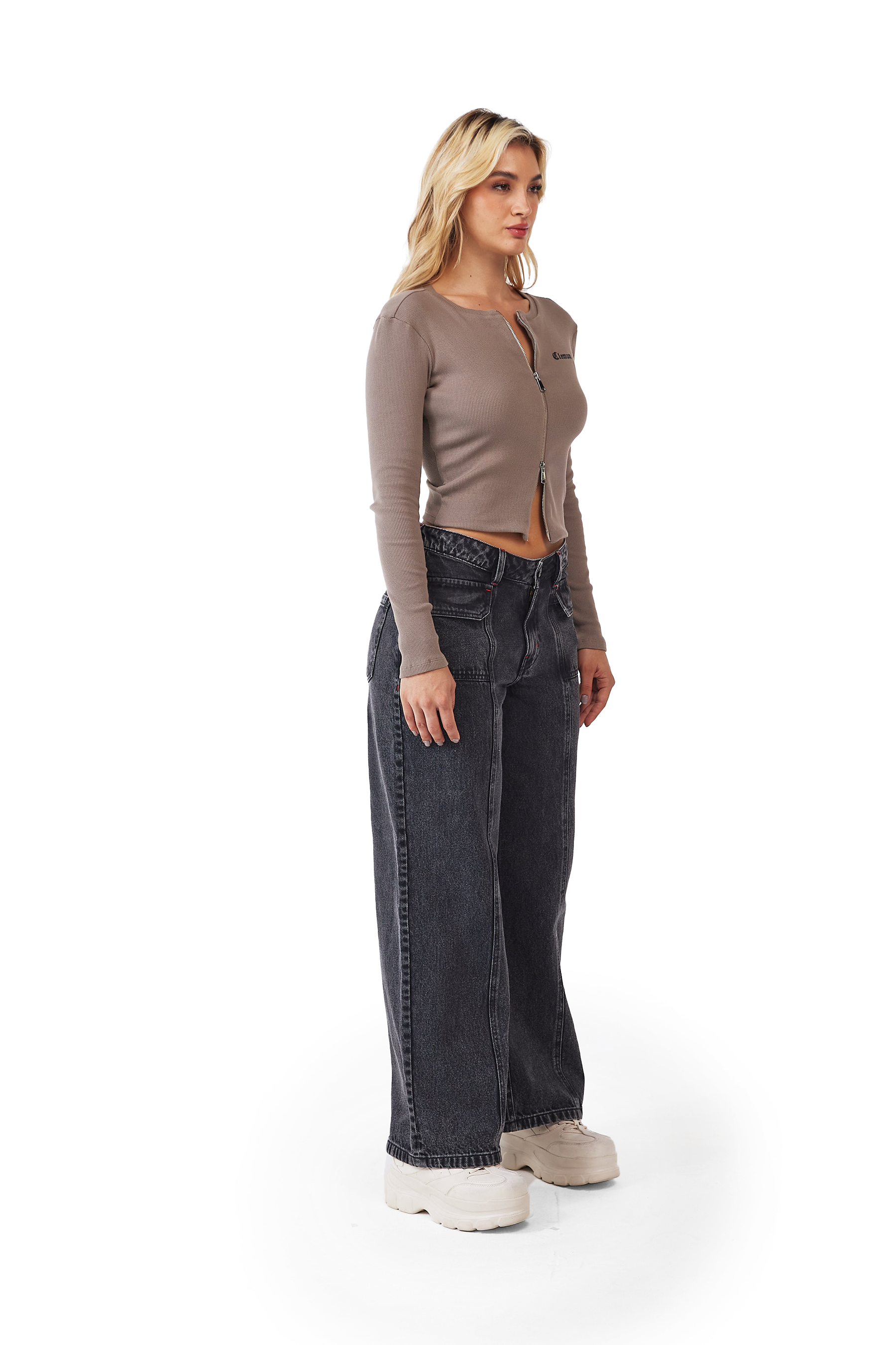 CAMISETA MUJER VELENO TAUPE CLEMONT