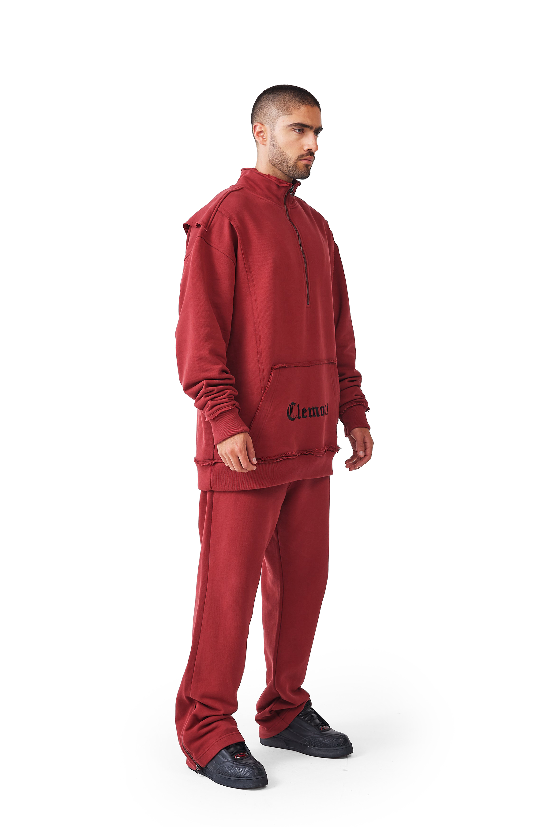 HOODIES HOMBRE DISTRUTTO BURGUNDY CLEMONT