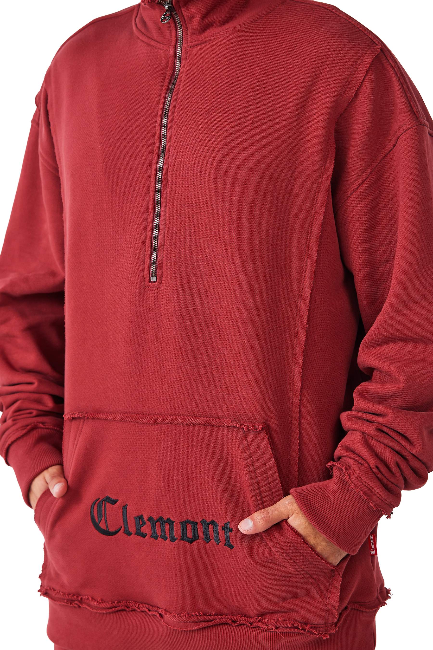 HOODIES HOMBRE DISTRUTTO BURGUNDY CLEMONT