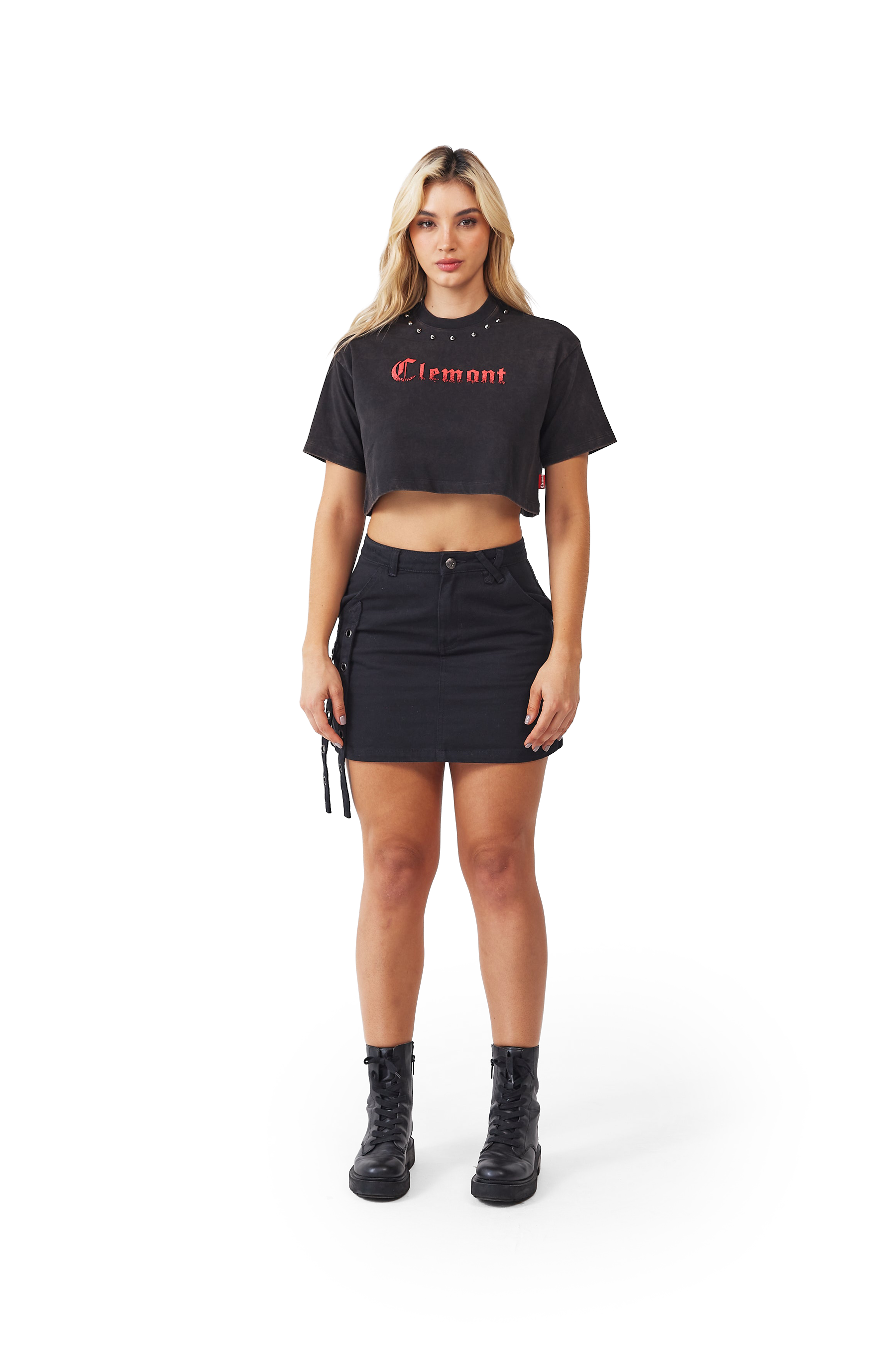 CROP TOPS CAOS NEGRO CLEMONT