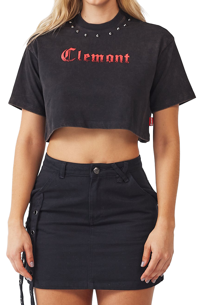 CROP TOPS CAOS NEGRO CLEMONT