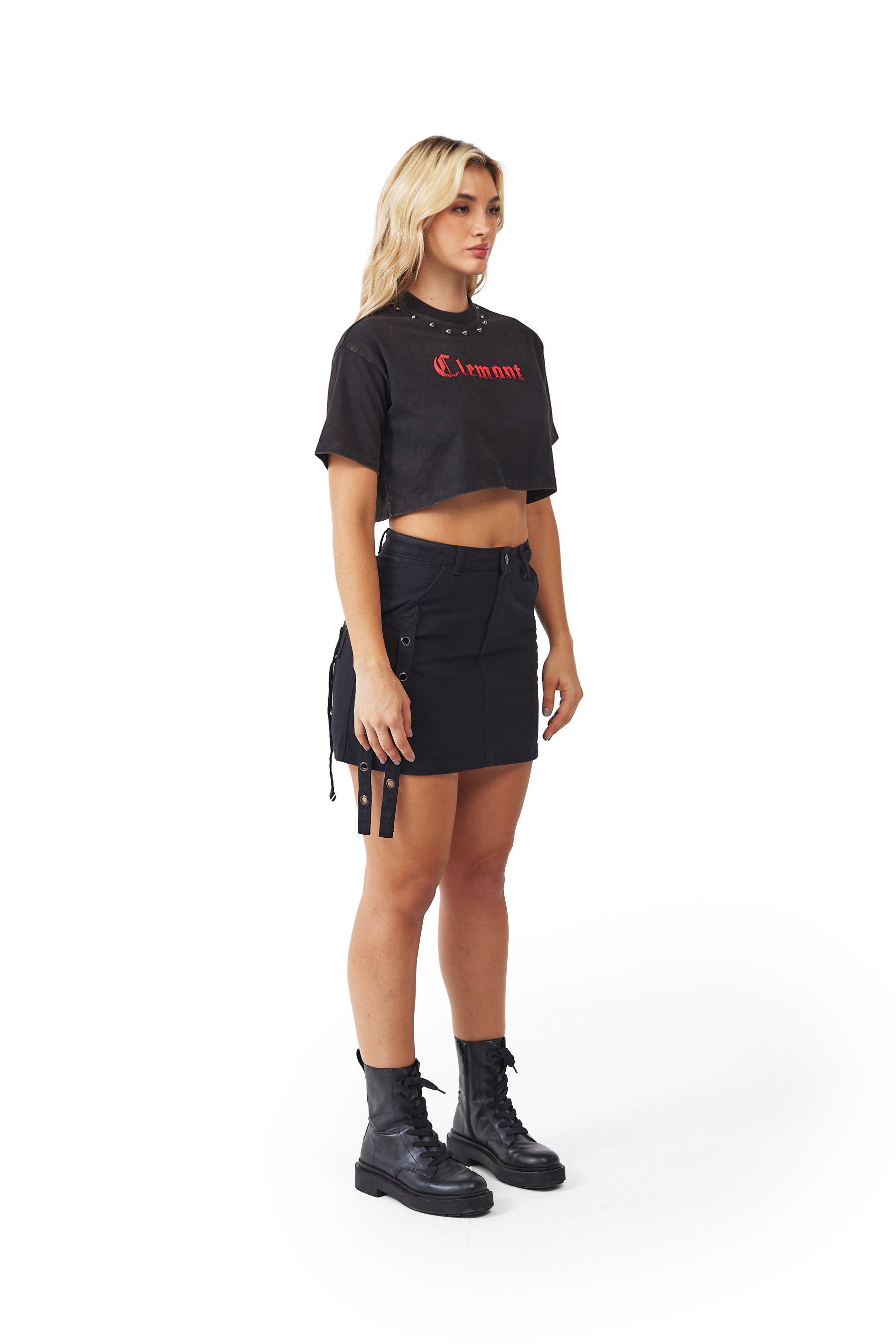 CROP TOPS CAOS NEGRO CLEMONT