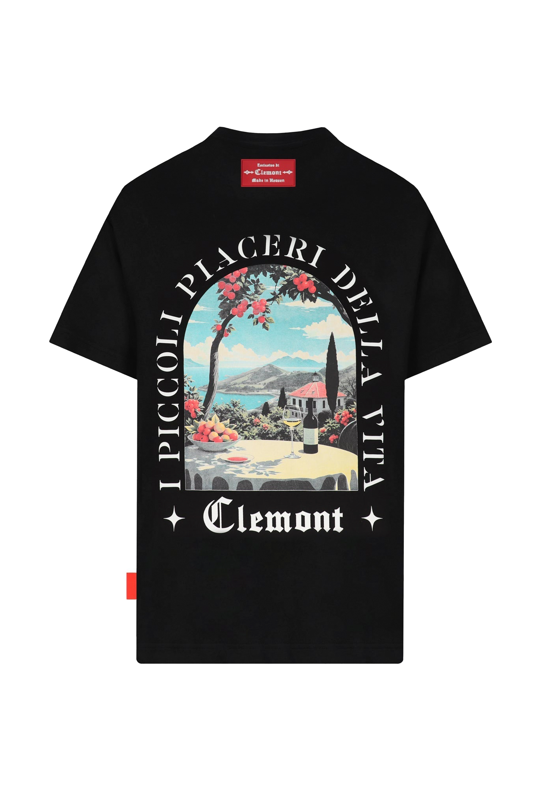 T-SHIRT MEN OVERSIZED  ECLATANTE BLACK  CLEMONT