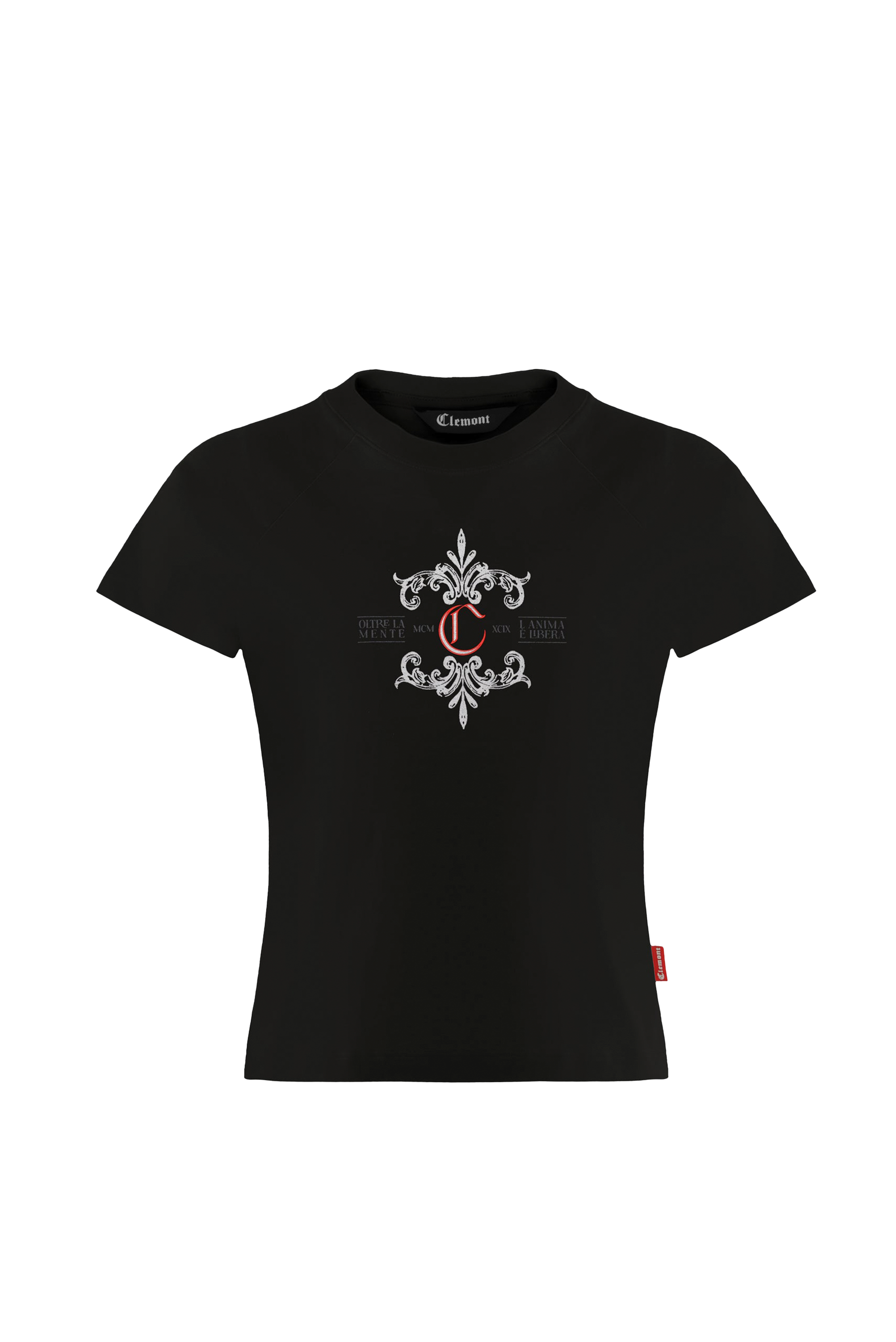 CAMISETA MUJER MAGIA NEGRO CLEMONT