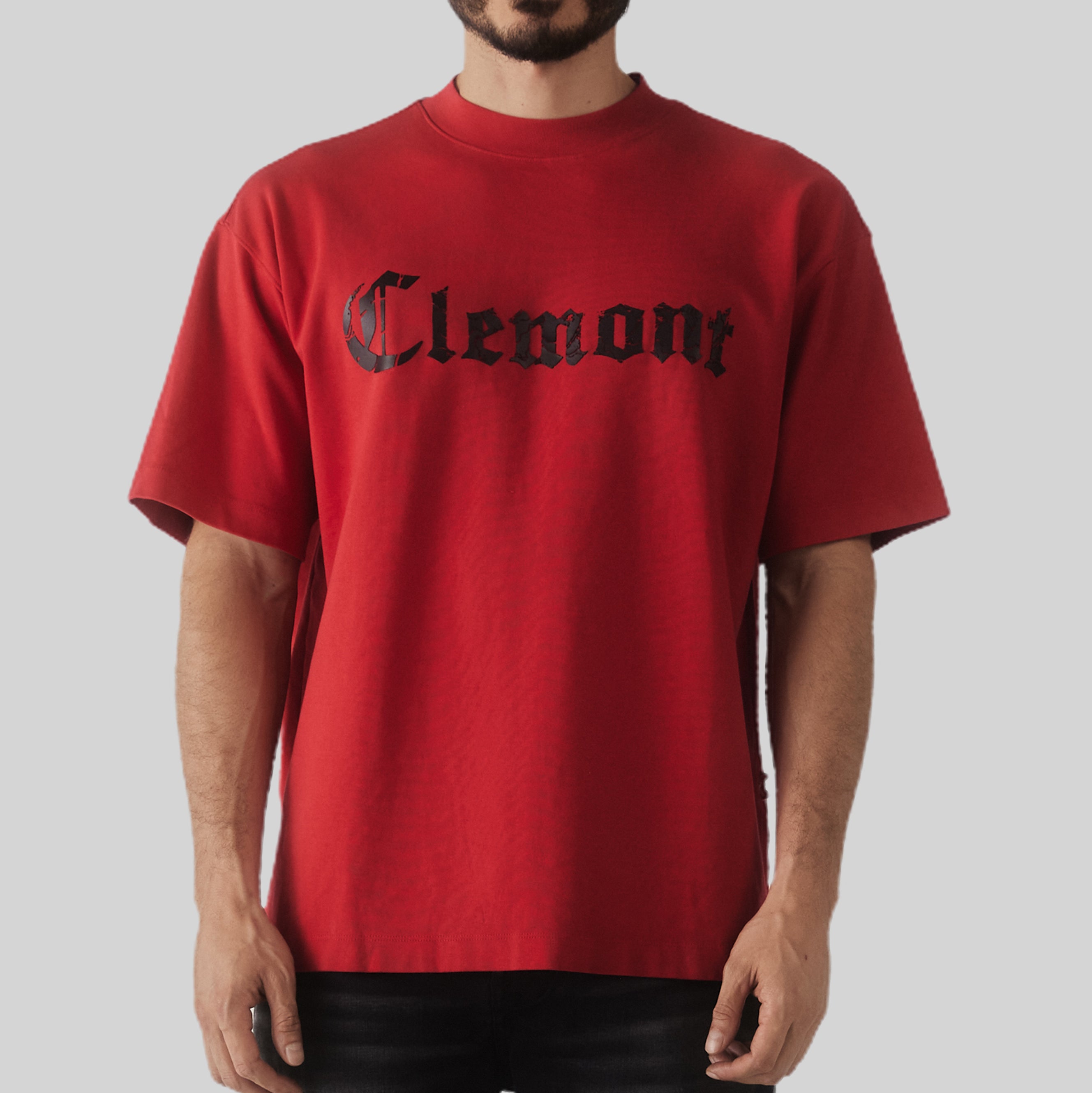 CAMISETA OVERSIZED MASSAGERO ROJO CLEMONT