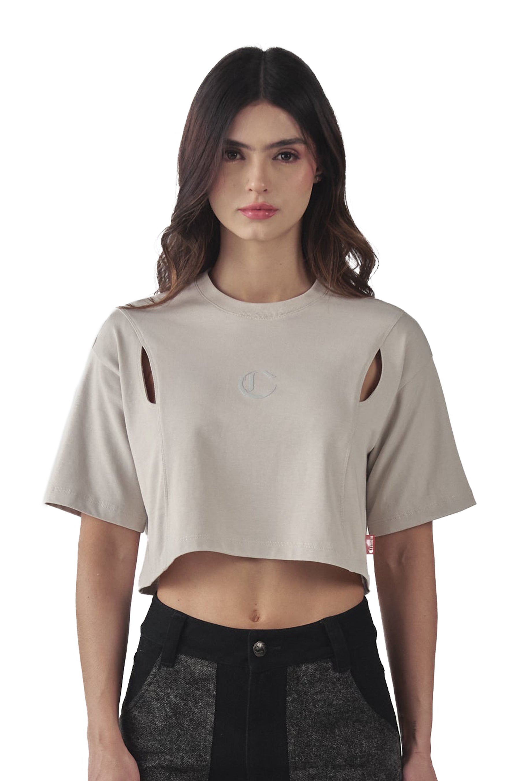 CROPTOP OVERSIZED ILLUMINAZIONE SILVER CLEMONT