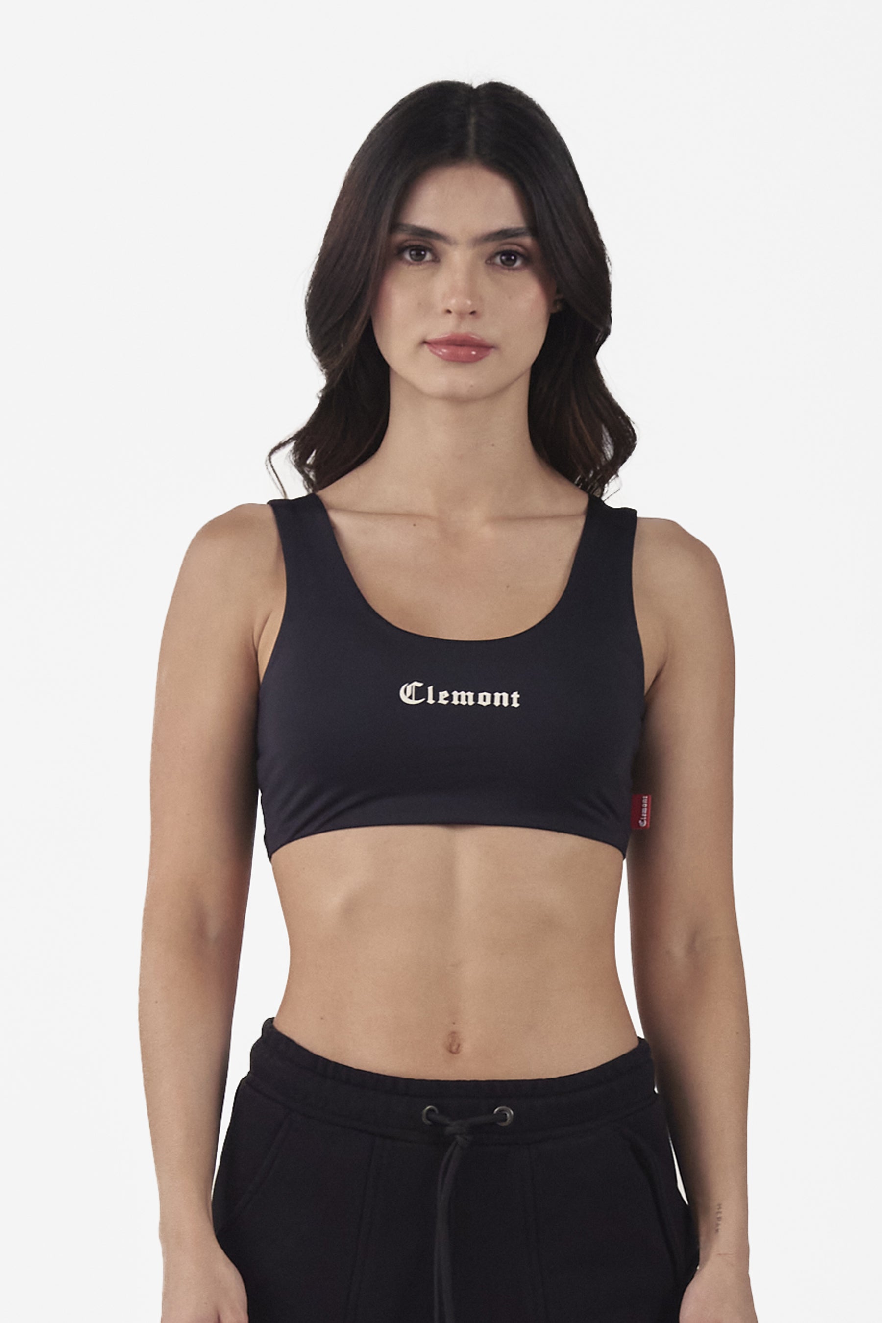 CROPTOP OPALESCENTE NEGRO CLEMONT
